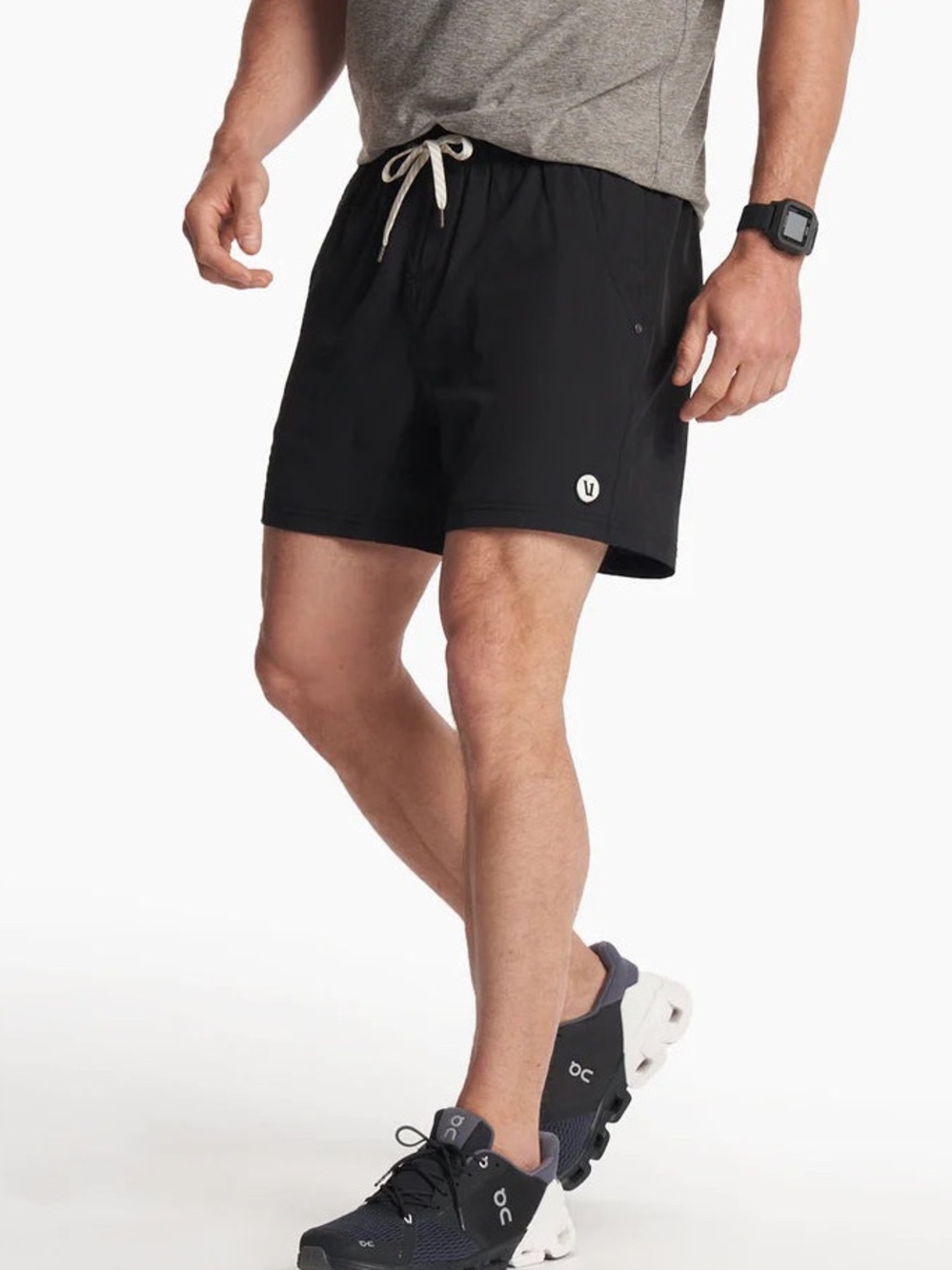 VUORI Men's Athletic Black Performance Shorts
